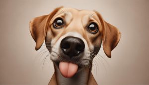 curious canine tongue behavior